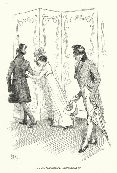 Ilustracja do perswazji autorstwa Jane Austen (lito) autorstwa Hugh Thomson