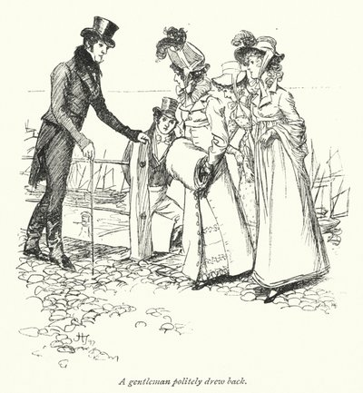 Ilustracja do perswazji autorstwa Jane Austen (lito) autorstwa Hugh Thomson