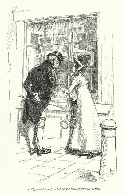 Ilustracja do perswazji autorstwa Jane Austen (lito) autorstwa Hugh Thomson