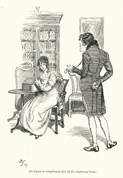 Ilustracja do perswazji autorstwa Jane Austen (lito) autorstwa Hugh Thomson