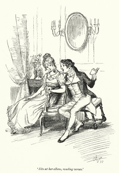Ilustracja do perswazji autorstwa Jane Austen (lito) autorstwa Hugh Thomson