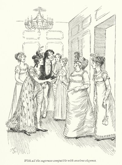 Ilustracja do perswazji autorstwa Jane Austen (lito) autorstwa Hugh Thomson