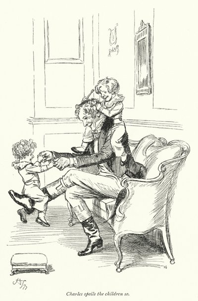 Ilustracja do perswazji autorstwa Jane Austen (lito) autorstwa Hugh Thomson