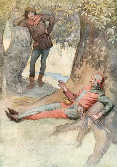 Ilustracja do Szekspira, tak jak lubisz autorstwa Hugh Thomson
