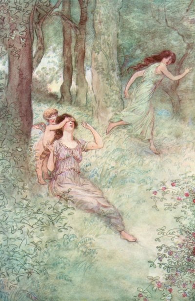Ilustracja do Szekspira, tak jak lubisz autorstwa Hugh Thomson