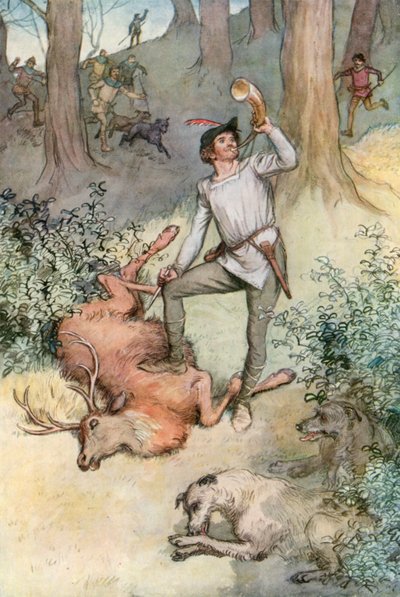 Ilustracja do Szekspira, tak jak lubisz autorstwa Hugh Thomson