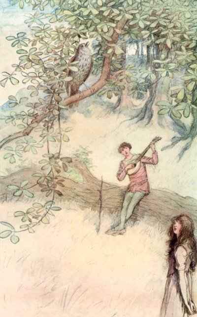 Ilustracja do Szekspira, tak jak lubisz autorstwa Hugh Thomson