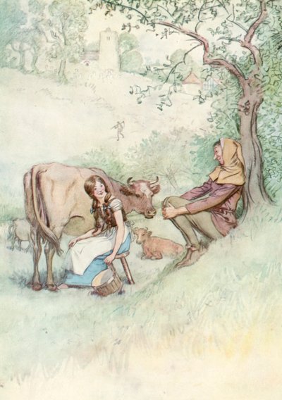 Ilustracja do Szekspira, tak jak lubisz autorstwa Hugh Thomson