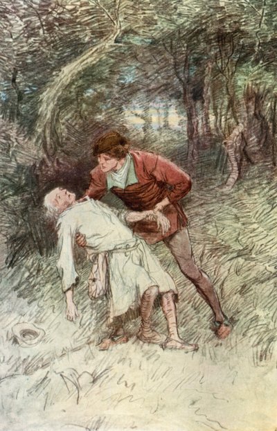 Ilustracja do Szekspira, tak jak lubisz autorstwa Hugh Thomson