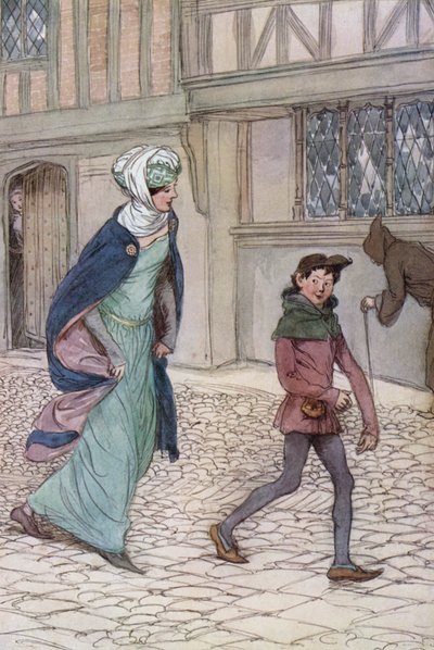 Ilustracja do Wesołych żon z Windsoru autorstwa Hugh Thomson