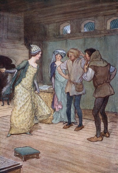 Ilustracja do Wesołych żon z Windsoru autorstwa Hugh Thomson