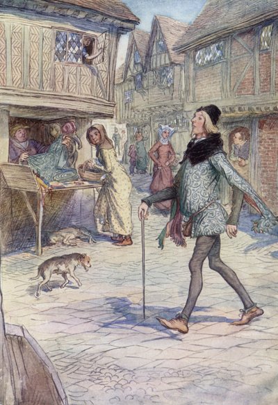 Ilustracja do Wesołych żon z Windsoru autorstwa Hugh Thomson