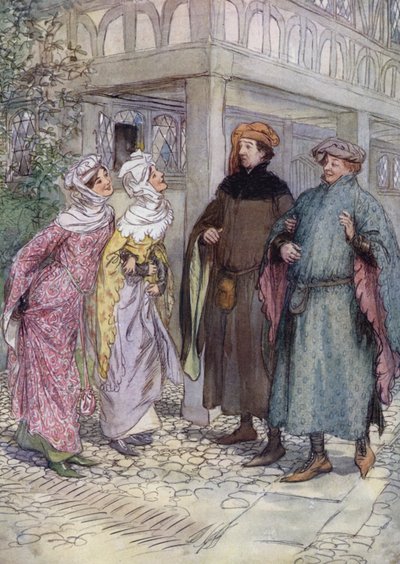 Ilustracja do Wesołych żon z Windsoru autorstwa Hugh Thomson