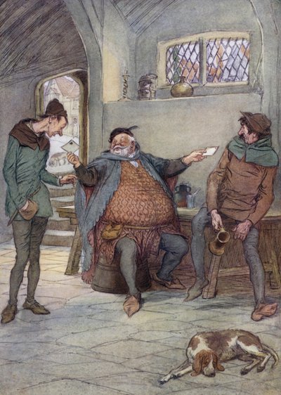 Ilustracja do Wesołych żon z Windsoru autorstwa Hugh Thomson