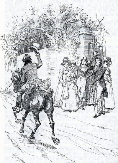 „Pan Perry passant a cheval” (ilustracja) autorstwa Hugh Thomson