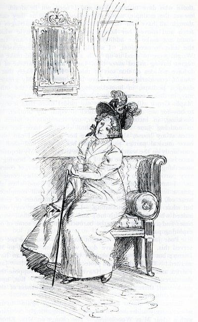 „Pani Elton” (ilustracja) autorstwa Hugh Thomson