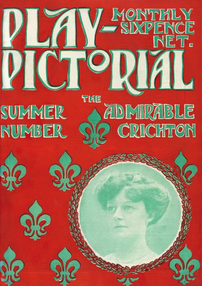 Play Pictorial Cover - J M Barrie The Admirable Crichton autorstwa Hugh Thomson