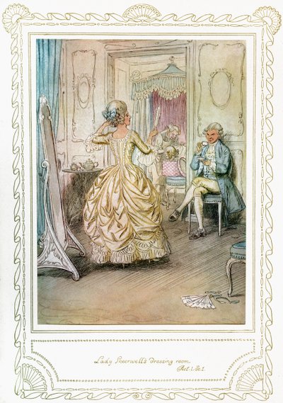 „Szkoła skandalu” Richarda Brinsleya Sheridana autorstwa Hugh Thomson