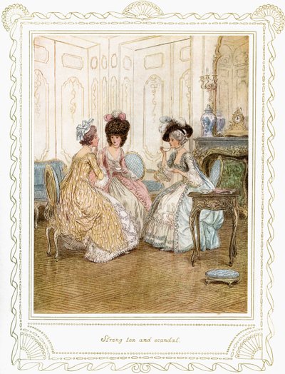 „Szkoła skandalu” Richarda Brinsleya Sheridana autorstwa Hugh Thomson