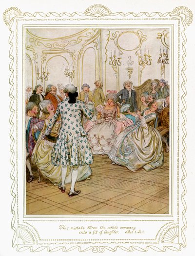 „Szkoła skandalu” Richarda Brinsleya Sheridana autorstwa Hugh Thomson