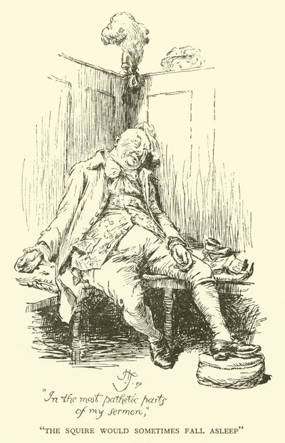 Giermek czasami zasypiał (rycina) autorstwa Hugh Thomson