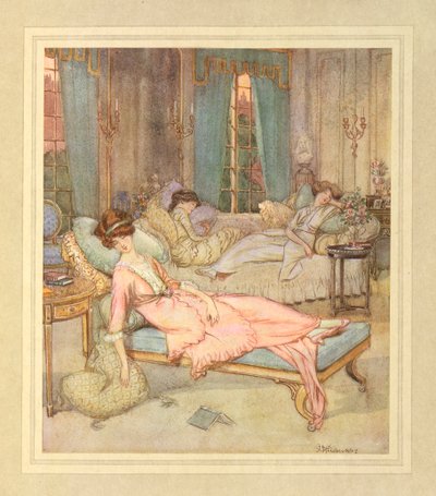 Trzy śpiące kobiety, z „The Admirable Crichton” J.M. Barrie autorstwa Hugh Thomson