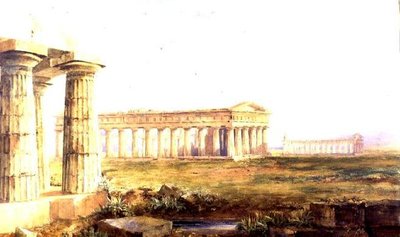 Świątynie w Paestum autorstwa Hugh William Williams