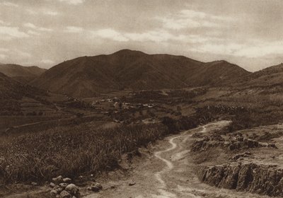 Meksyk: San Bartolito (zdjęcie czarno-białe) autorstwa Hugo Brehme