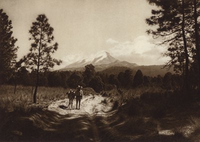 Meksyk: Szlak na Pico de Orizaba (zdjęcie czarno-białe) autorstwa Hugo Brehme
