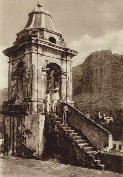 Meksyk: Taxco (zdjęcie czarno-białe) autorstwa Hugo Brehme