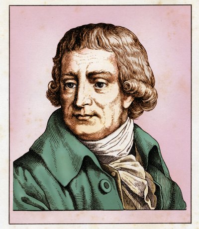 Christian Gottlob HEYNE (25 września 1729 - 14 lipca 1812) 1854 (grawerowanie) autorstwa Hugo Bürkner