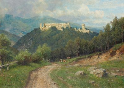 Die Ruine Starhemberg im Piestingtal autorstwa Hugo Darnaut