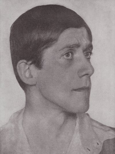 Oskar Kokoschka, austriacki artysta i pisarz (zdjęcie czarno-białe) autorstwa Hugo Erfurth