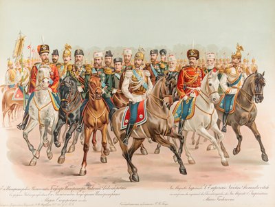Konny portret Mikołaja II z Rosji autorstwa Hugo Karlovich Bakmanson