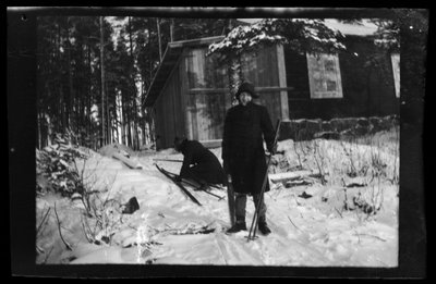 Arne Homén i Guido Simberg i ich narty autorstwa Hugo Simberg
