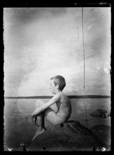 Guido Simberg jako model do obrazu Fish Boy ("Marynarz") autorstwa Hugo Simberg