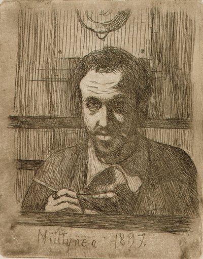 Autoportret II autorstwa Hugo Simberg