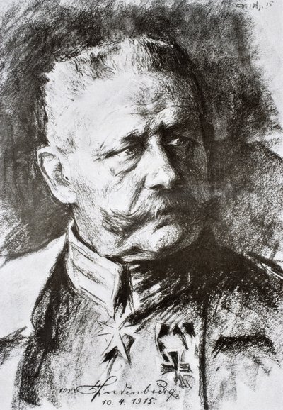 Generał Paul von Hindenburg autorstwa Hugo Vogel