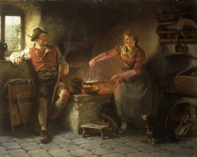 W kuchni, 1901 autorstwa Hugo Wilhelm Kauffman