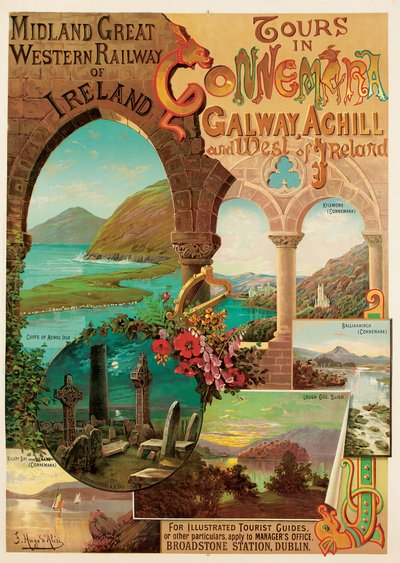 Wycieczki w Connemara, Midland Great Western Railway of Ireland autorstwa Hugo d Alesi