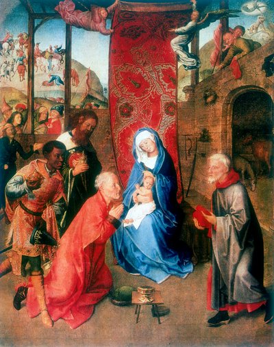Pokłon Trzech Króli, XV w. autorstwa Hugo van der Goes
