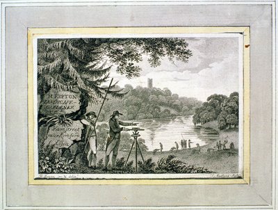 Karta telefoniczna Humphreya Reptona, wyryta przez Thomasa Medlanda (fl.1808-22) autorstwa Humphry Repton