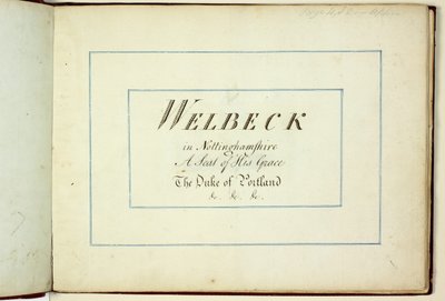 Czerwona Księga: Welbeck autorstwa Humphry Repton