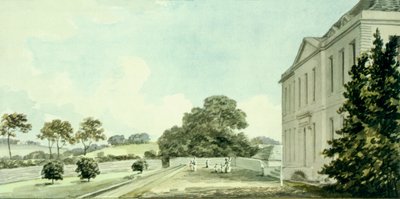 Czerwona Księga dla Sheringham Hall, ok. 1812 r. autorstwa Humphry Repton