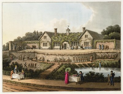 Dom Pracy, z „Fragmenty z teorii i praktyki ogrodnictwa krajobrazowego”, wyd. 1816 autorstwa Humphry Repton
