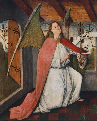 Archanioł Gabriel, fragment Zwiastowania, obraz nieznanego węgierskiego artysty, Węgry autorstwa Hungarian School