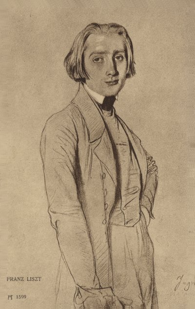 Portret Franciszka Liszta autorstwa Hungarian School