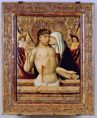 Mąż smutków, z Kassa, ok.1470-80 (tempera na panelu) autorstwa Hungarian School
