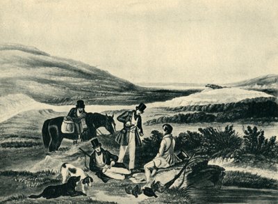 „Strzelanie do cietrzew przez południowca”, 1841, 1946. autorstwa Hunt