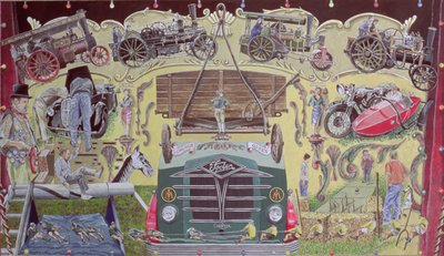 Na Vintage Show, 1993 (gwasz na karcie) autorstwa Huw S. Parsons